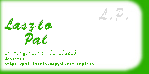 laszlo pal business card
