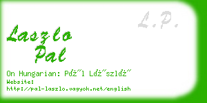 laszlo pal business card